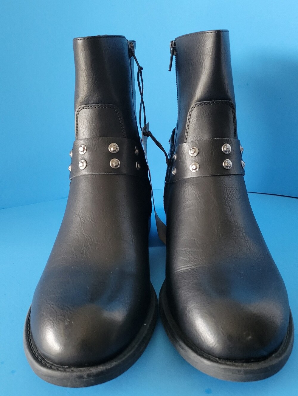 Frye & Co Heel Booties Boots Conley Woman's 9.5 M Black Side Zipper NWT New NIB - Picture 4 of 12